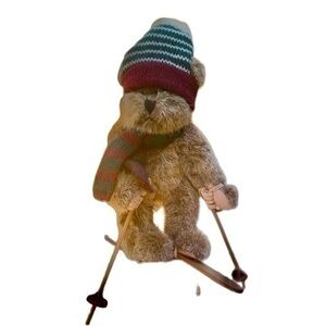 Antique Russ Christmas Skiing Teddy